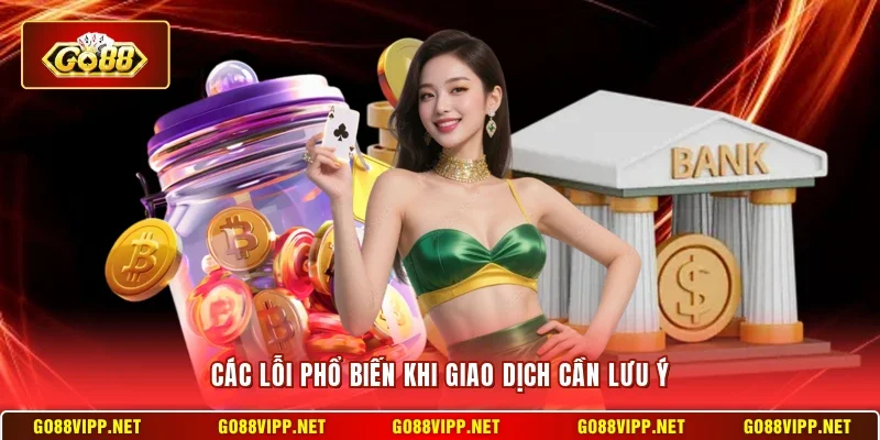 Các lỗi phổ biến khi giao dịch cần lưu ý